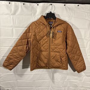 NWT Patagonia Women's M Diamond Quilted Bomber Hoody Jacket Color Deer Brown